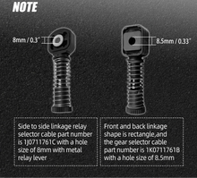 Load image into Gallery viewer, VW / Audi / SEAT / Skoda MQ250 5-Speed Manual Gearbox Billet Aluminium Shifter Cable Bushing Kit with Bronze Bearings (Replaces 1K0711761B / 1J0711761C)