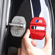 Load image into Gallery viewer, BMW Carbon Fiber Car Door Lock Cover Sticker Set (4-Piece) for E30 / E36 / E39 / E46 / E60 / E70 / E87 / E90 / E91 / F10 / F20 / F30