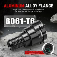Load image into Gallery viewer, BMW E81 / E82 / E87 / E88 1 Series, E90 / E91 / E92 / E93 3 Series &amp; E84 X1 Coolant Expansion Tank Vent Hose with Billet Aluminum Flange (N52 / N52N / N51 Engines / Replaces 17127618510 / 17127565093)