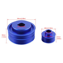 Load image into Gallery viewer, Subaru Impreza WRX / STi EJ20 / EJ25 2.0L / 2.5L Lightweight Aluminum Crankshaft Pulley 2002 - 2007 (Version 7 / 8 / 9 / Blue / Red / Black)