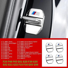 Load image into Gallery viewer, BMW Carbon Fiber Car Door Lock Cover Sticker Set (4-Piece) for E30 / E36 / E39 / E46 / E60 / E70 / E87 / E90 / E91 / F10 / F20 / F30