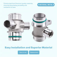 Load image into Gallery viewer, BMW N20 / N26 Engine Aluminum Coolant Hose Connector for F20 / F21 / F22 / F23 / F30 / F31 / F32 / F33 / F34 / F36 / F10 / E84 X1 / E89 Z4 (Replaces 11537639997)