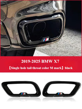 Load image into Gallery viewer, BMW X7 Black Knight Style Exhaust Tip Tail Throat Decorative Cover (Single Hole / Outer Frame)