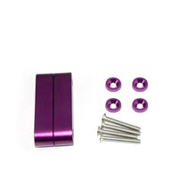 Load image into Gallery viewer, Universal Aluminum Hood Vent Spacer Riser Kit (Black / Purple / Silver)