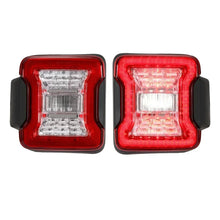 Load image into Gallery viewer, Jeep Wrangler JK 2007 - 2017 / JL 2018+ Smoked LED Tail Light Assembly with Turn Signal / Brake / Running / Reverse Functions (EU Version / Pair)
