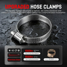 Load image into Gallery viewer, BMW E81 / E82 / E87 / E88 1 Series, E90 / E91 / E92 / E93 3 Series &amp; E84 X1 Lower Radiator to Thermostat Silicone Hose Repair Kit with Billet Aluminum Flange (N52N / N53 Engines / Replaces 17127564478)