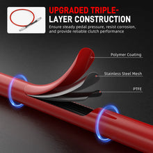 Load image into Gallery viewer, VW Golf / Jetta / Beetle / Bora / Audi TT A3 / Seat Leon Stainless Steel Braided Clutch Hose 6-Speed Manual LHD 1999 - 2007