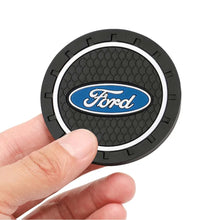 Load image into Gallery viewer, Ford Silicone Anti-Slip Car Coaster / Cup Mat for Focus MK2 / MK3 / MK4 / MK5, Fiesta MK7, Mondeo MK4 &amp; Fusion (1-2 Piece Set)