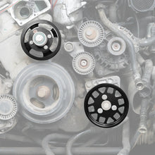 Load image into Gallery viewer, BMW M54 M52TU Aluminum Water Pump &amp; Power Steering Pulley Kit – E46 E39 E38 X3 X5