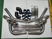 Load image into Gallery viewer, Universal 2.5" Aluminium Turbo Intercooler Piping Kit with Silicone Couplers, U-Pipe &amp; Stainless Steel T-Bolt Clamps