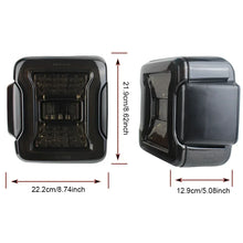 Load image into Gallery viewer, Jeep Wrangler JK 2007 - 2017 / JL 2018+ Smoked LED Tail Light Assembly with Turn Signal / Brake / Running / Reverse Functions (EU Version / Pair)