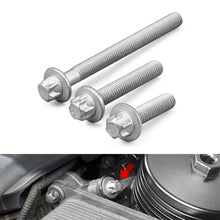 Load image into Gallery viewer, BMW Engine Oil Filter Housing Bolt Kit 3-Piece (M8 x 28mm / 43mm / 78mm) for N20 / N26 / N51 / N52 / N53 / N54 / N55 / S55 Engines (Replaces 11427540759 / 11427540758 / 11427540763)