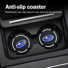 Load image into Gallery viewer, Subaru Silicone Anti-Slip Car Cup Holder Coaster 2-Piece Set for Forester / Impreza / Outback / Legacy / Tribeca / WRX / XV
