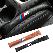 Load image into Gallery viewer, BMW Leather Car Seat Gap Filler Strip / Side Seam Leak-Proof Plug for E90 / F06 / F07 / F10 / F20 / F22 / F30 / F32 / F40 / F46 / M3 / M4 (Brown / Carbon Fiber Black)