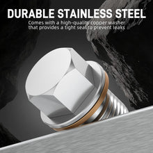Load image into Gallery viewer, VW Golf / Passat / Tiguan / Audi A3 A4 A5 A6 TT Stainless Steel Magnetic Differential Drain Plug M10x1.0 N90281802 2000 - 2017