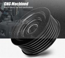 Load image into Gallery viewer, LS Series Billet Aluminum 6 Groove Tensioner Pulley 2.75" Diameter 73mm CNC Machined Universal