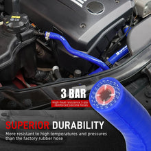 Load image into Gallery viewer, BMW 1 Series E81 E82 E87 E88 / 3 Series E90 E91 E92 E93 / X1 E84 N52 Silicone Coolant Expansion Tank Hose &amp; Aluminum Flange Kit 2005 - 2013