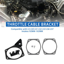 Load image into Gallery viewer, LS / LS2 / LS3 / LS6 / LS7 Engine 4-Bolt Throttle Cable Bracket for 92mm - 102mm Intake Manifolds (Replaces 81012 / 81042 / 81001 / 81002 / 81003 / 81007 / 81043 / 81044)