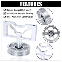 Load image into Gallery viewer, Ford Mustang Cobra / GT / LX &amp; Lightning Billet Aluminium Smog Air Pump Idler Bracket Delete Kit with Pulley 1979 - 1995 (5.0L / 5.8L)