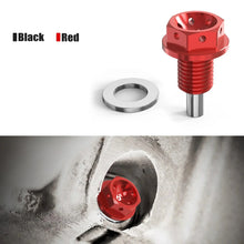Load image into Gallery viewer, BMW Universal Magnetic Engine Oil Sump Drain Plug M12 x 1.5 Thread (Fits E30 / E36 / E39 / E46 / E60 / E70 / E82 / E90 / E92 / F10 / F30 / F80 M3 / F82 M4 / Z3 / Z4 + MINI / Replaces 11137535106 / 11131273093)