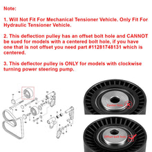 Load image into Gallery viewer, BMW 3 Series E36 E46 / 5 Series E39 / X5 E53 / Z3 Z4 Drive Belt Tensioner Idler Pulley 11287841228 1992 - 2006