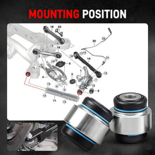 Load image into Gallery viewer, BMW E81 / E82 / E87 / E88 1 Series, E90 / E91 / E92 / E93 3 Series &amp; E84 X1 Billet Aluminum Rear Trailing Arm &amp; Monoball Bearing Kit 2005 - 2015 (Replaces 33322406291 / 33326763477 / 33326763092)