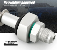 Load image into Gallery viewer, Universal 6AN Fuel Tank Return Line Collapsible Bung Kit (9/16"-18 Thread / Drill-In No-Weld Installation / Billet Aluminum)