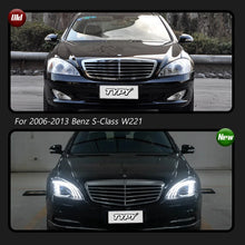 Load image into Gallery viewer, Mercedes-Benz S-Class W221 LED Headlight Assembly with DRL, Sequential Turn Signal &amp; High / Low Beam 2006 - 2013