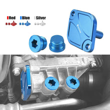 Load image into Gallery viewer, BMW N54 / N55 / S55 Engine Billet Aluminium Oil Thermostat Housing Cover &amp; Plug Kit (Replaces 11617568552)