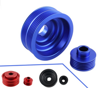 Load image into Gallery viewer, Subaru Impreza WRX / STi EJ20 / EJ25 2.0L / 2.5L Lightweight Aluminum Crankshaft Pulley 2002 - 2007 (Version 7 / 8 / 9 / Blue / Red / Black)