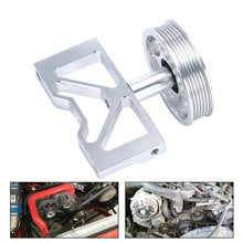 Load image into Gallery viewer, Ford Mustang Cobra / GT / LX &amp; Lightning Billet Aluminium Smog Air Pump Idler Bracket Delete Kit with Pulley 1979 - 1995 (5.0L / 5.8L)