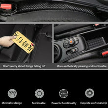 Load image into Gallery viewer, BMW Leather Car Seat Gap Filler Strip / Side Seam Leak-Proof Plug for E90 / F06 / F07 / F10 / F20 / F22 / F30 / F32 / F40 / F46 / M3 / M4 (Brown / Carbon Fiber Black)