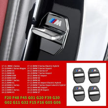 Load image into Gallery viewer, BMW Carbon Fiber Car Door Lock Cover Sticker Set (4-Piece) for E30 / E36 / E39 / E46 / E60 / E70 / E87 / E90 / E91 / F10 / F20 / F30