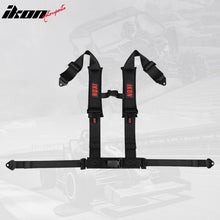 Load image into Gallery viewer, Universal 3" Wide 4 Point Buckle Racing Seat Belt Harness Nylon Black