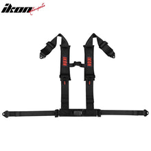 Load image into Gallery viewer, Universal 3" Wide 4 Point Buckle Racing Seat Belt Harness Nylon Black