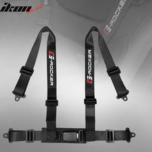 Load image into Gallery viewer, Universal 4 Point Buckle Black Racing Harness Racing Seat Belt Nylon