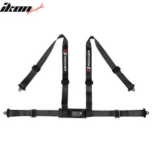 Load image into Gallery viewer, Universal 4 Point Buckle Black Racing Harness Racing Seat Belt Nylon