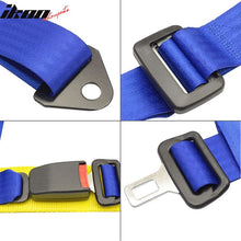 Load image into Gallery viewer, Pair Of Blue 4 Point Racing Seat Belts Shoulder Strap Harness
