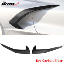 Load image into Gallery viewer, 2020-2025 Chevy Corvette Gloss Black Fender Door Vent Dry Carbon Fiber