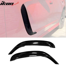 Load image into Gallery viewer, 2011-2023 Dodge Charger IKON1 Style Side Fin Vents Gloss Black ABS