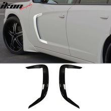 Load image into Gallery viewer, 2015-2023 Dodge Charger IKON2 Style Side Fin Vents Gloss Black ABS
