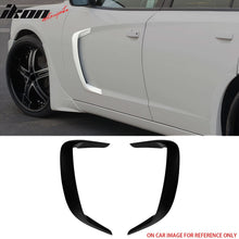 Load image into Gallery viewer, 2015-2023 Dodge Charger IKON2 Style Side Fin Vents Matte Black ABS