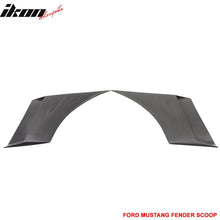 Load image into Gallery viewer, 2005-2009 Ford Mustang Unpainted Black Fender Scoop PU