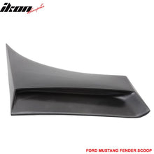 Load image into Gallery viewer, 2005-2009 Ford Mustang Unpainted Black Fender Scoop PU