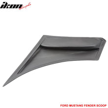 Load image into Gallery viewer, 2005-2009 Ford Mustang Unpainted Black Fender Scoop PU