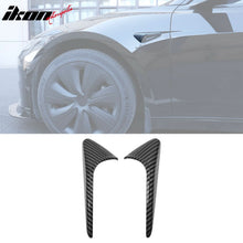 Load image into Gallery viewer, 2024 Tesla Model 3 V2 Style Carbon Fiber Print Camera Flank Cover Trim