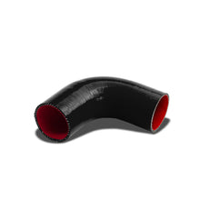 Load image into Gallery viewer, 3-Ply Silicone Hose 1.25" 90 Degree Elbow Black Red