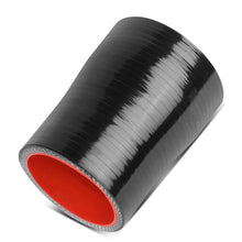 Load image into Gallery viewer, 3-Ply Silicone Reducer Hose 1.75" to 2" Black/Red