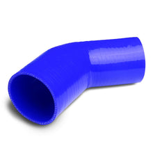 Load image into Gallery viewer, 2.00" to 2.50" 45 Degree Silicone Reducer Hose - 3-Ply Blue