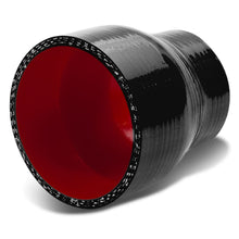 Load image into Gallery viewer, 2.00" to 2.75" Silicone Reducer Hose 3-Ply Black/Red